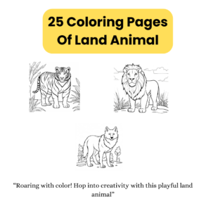 printable land animal coloring pages