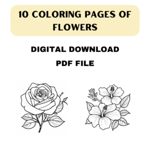 printable flowers coloring pages