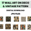 art deco wallart