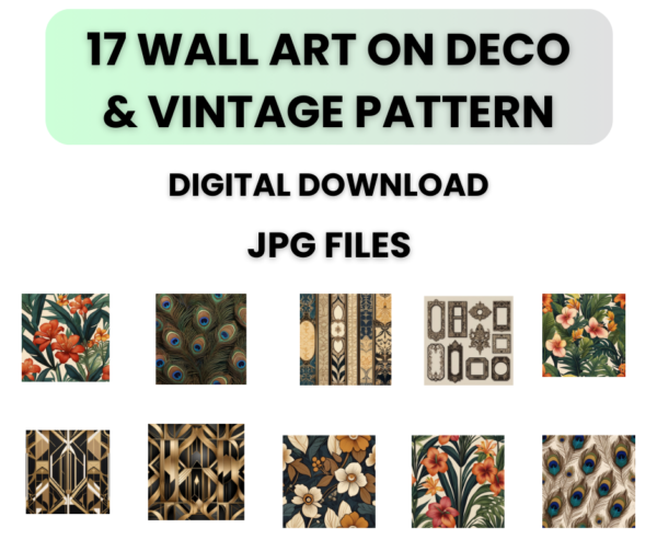 art deco wallart