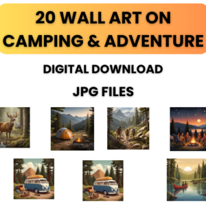 camping adventure wallart