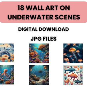 underwater scenes wallart