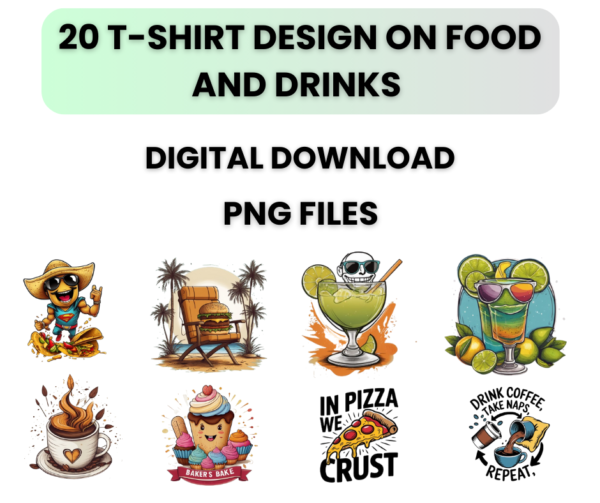 food t-shirt design