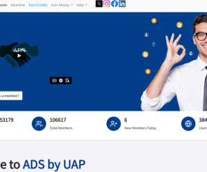 ads.uap paid to click website